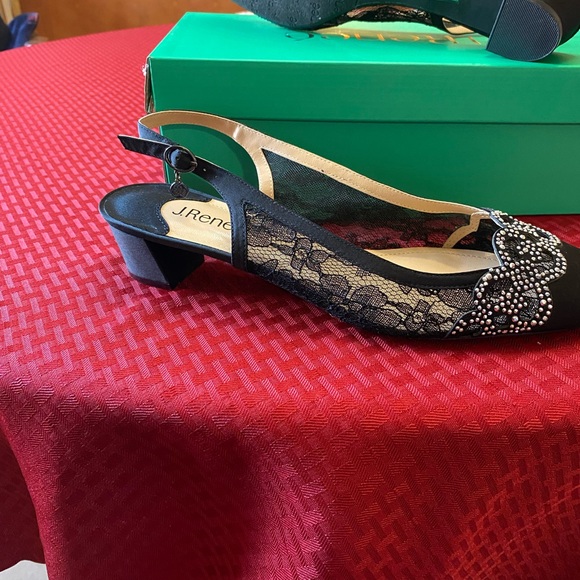 J.Renee Black and Silver Heels - Picture 5 of 6